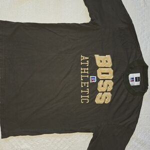 Hugo Boss Olive Long Sleeve Athletic Logo Tee - Black Trim